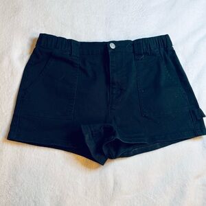 Black Denim Women's Shorts